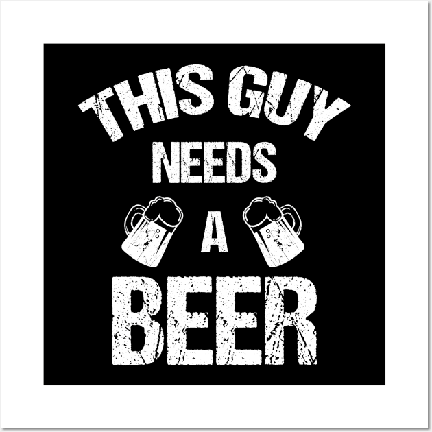 This guy needs a beer Wall Art by cypryanus